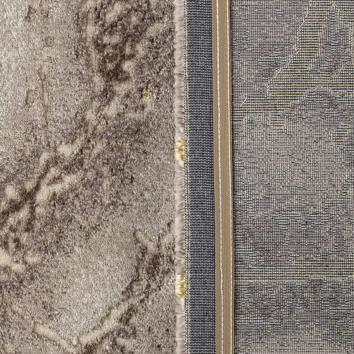 Covor Marmara tesatura densa, textura premium, Beige Gold